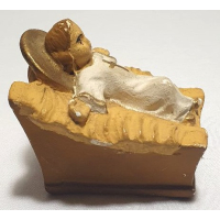 Jezus in krib, gemerkt AB K.S.18